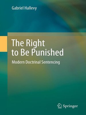 cover image of The Right to Be Punished